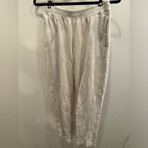 Los Angeles apparel white cropped cotton pants